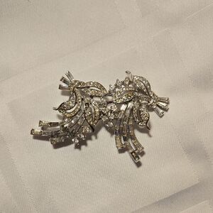 Vtg Crown Trifari Duette Duo Clip Convertible Brooch – Patent Pending – Rare